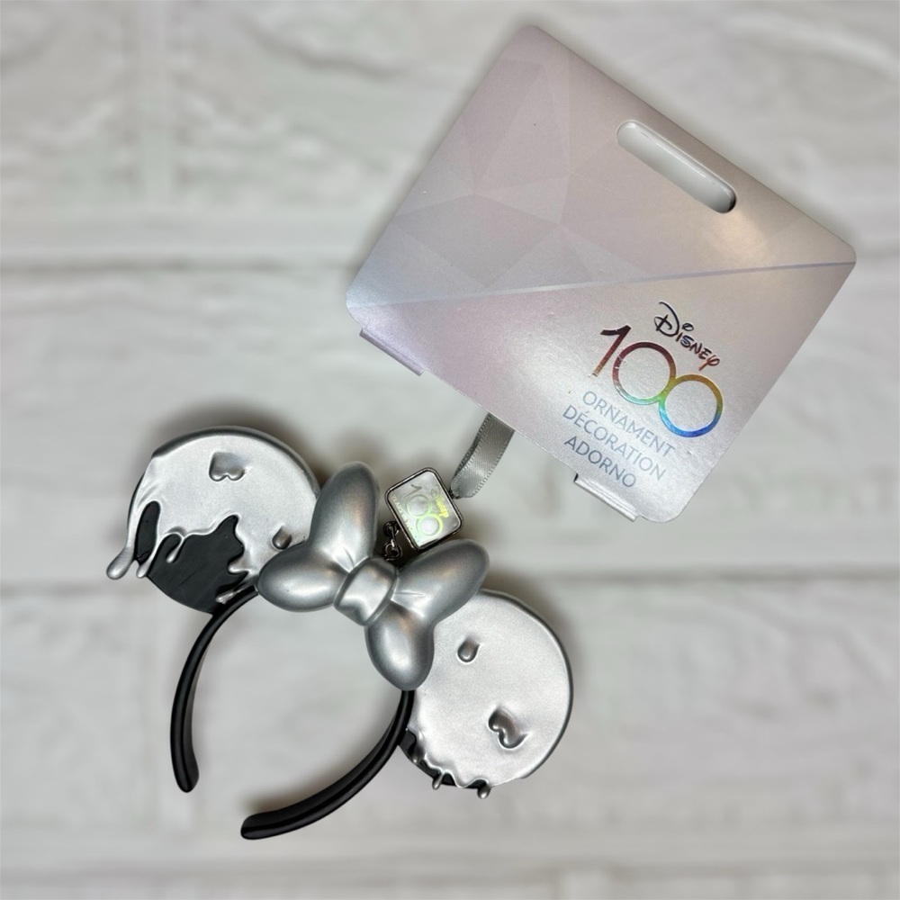 New Disney Silver and Black Collectible Ornament 100 Years Of Wonder Holiday